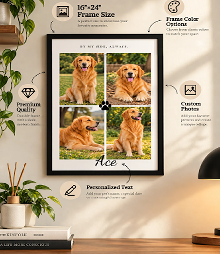 Pet Memorial and Love Frame on Wall