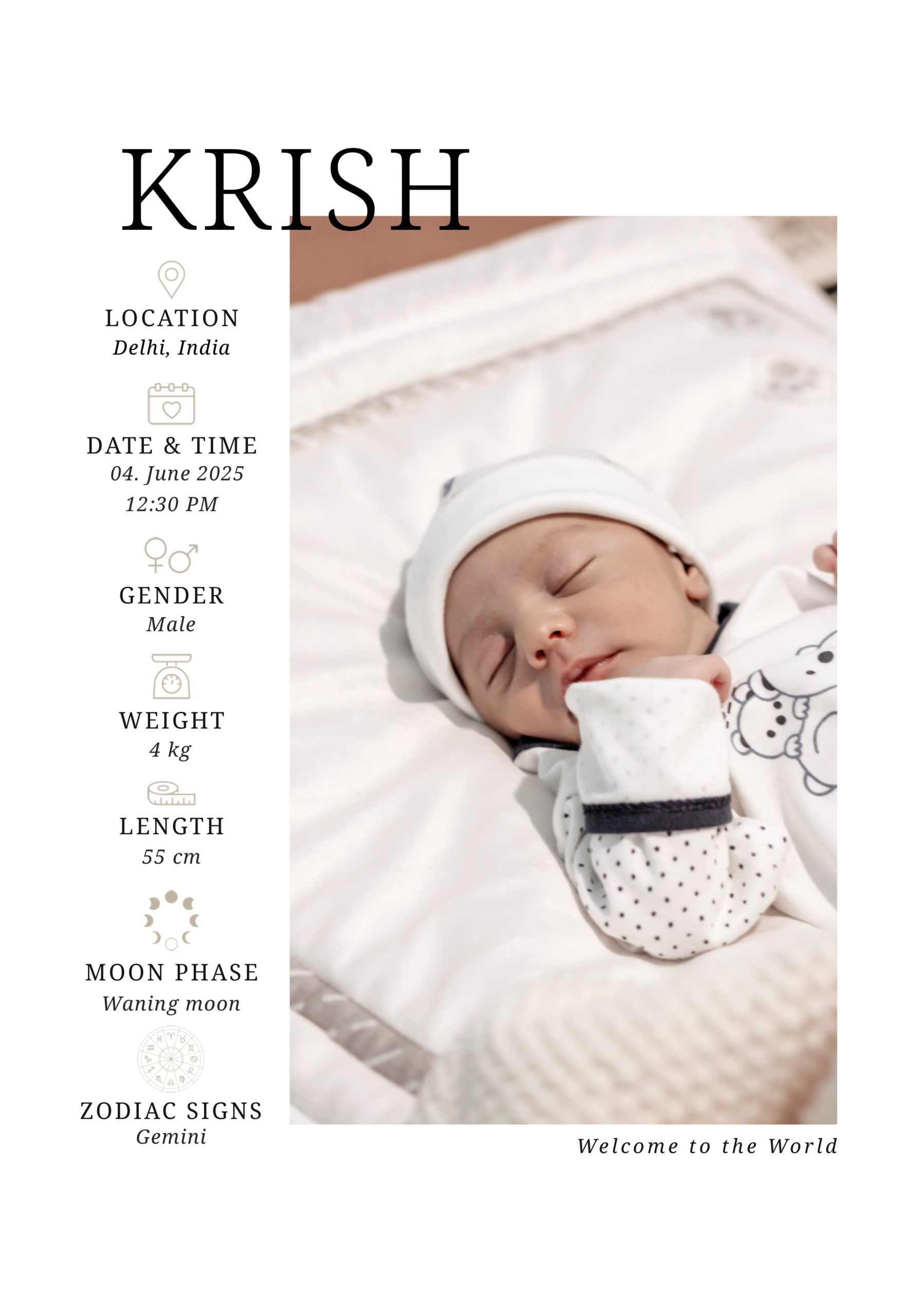 Welcome to the World